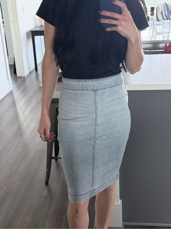 Aritzia Dresses & Skirts - Wilfred Free Denim Pencil Skirt